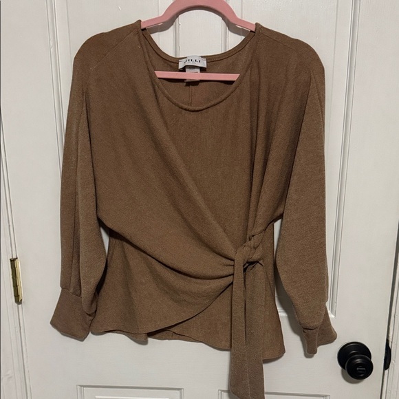 Gilli Tan Wrap Blouse - Picture 1 of 1
